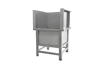 Ванна моповая сварная ВМСн - 530x530x500 (800) Norma Inox, 1 м/о 430x430x200 (облицовка П-образная; ножка профильная, тр. 40x40)