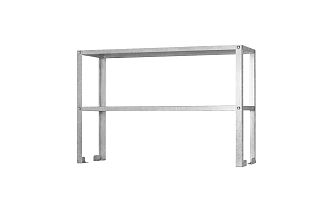 Полка-надстройка настольная ПННб - 1500x300x800 Base, цинк, 2 уровня