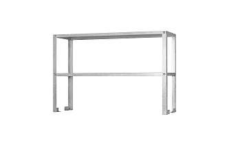 Полка-надстройка настольная ПННб - 1500x300x800 Base, цинк, 2 уровня