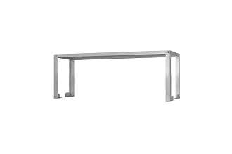 Полка-надстройка настольная ПННн - 1500x300x400 Norma Inox, нерж., 1 уровень