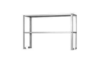 Полка-надстройка настольная ПННн - 1500x300x800 Norma Inox, нерж., 2 уровня