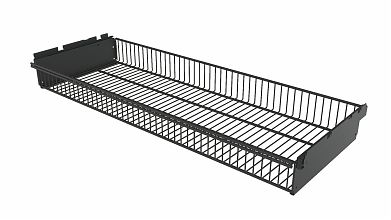 Корзина выдвижная 863х340х85 (Черный)