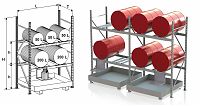 Стеллаж для бочек