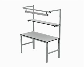Рабочее место в комплектации 1200х700 мм 41.БК1 ESD (RAL7012) + 41А.СВ-100