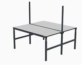 Стол рабочий 2х(1800х700 мм) 41.О ESD (RAL7035)