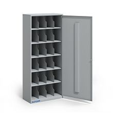 Металлический шкаф для 24 противогазов ХПГ-24-800, с одной дверью Металлический шкаф для 24 противогазов ХПГ-24-800, с одной дверью